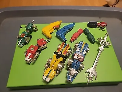 Vintage  Voltron 11 Parts Lions Sword Vehicle Team Assembler Lion Force RUBBER • $100