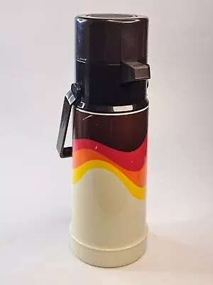 Vintage THERMOS Pump  Touch Top  Beverage Coffee Dispenser 1970s Model 2645 MCM • $14.99