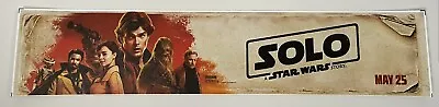 Han Solo A Star Wars Story 2018 Movie Authentic Mylar Banner Poster Small 2.5x11 • $15