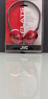 JVC HA-S160R Flat & Foldable Lightweight On-Ear Stereo Headphones (d2) • $16.99