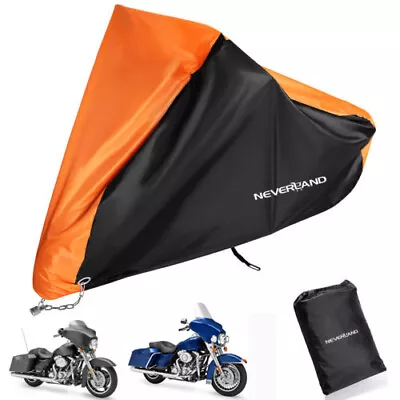 3XL Motorcycle Cover Waterproof Storage For Harley Davidson Street Glide Touring • $26.99