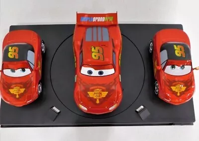 Disney Cars Store MCQueen Mia & Tia Limited Die Cast Set 1/18 Scale Display Case • $225