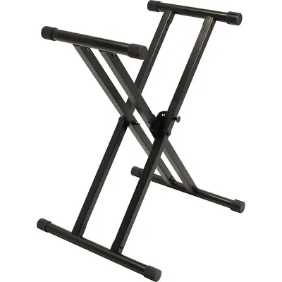 Ultimate Support 18532 IQ-X-3000 Double Braced X-Style Keyboard Stand Black • £80.73