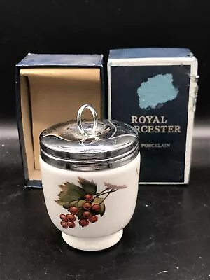 Vintage Royal Worcester Egg Coddler King Size Evesham - Peach & Berry Easter • £11.99