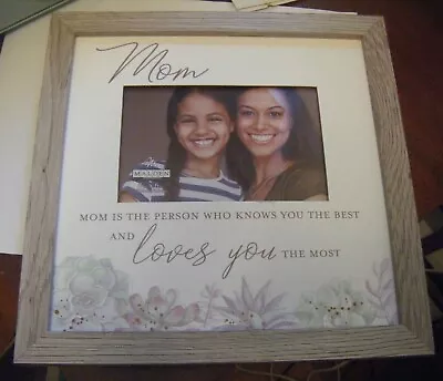 Mom Loves You The Most Malden Sun Washed Wood Frame Holds 4x6 Photo A Great Gift • $14.99