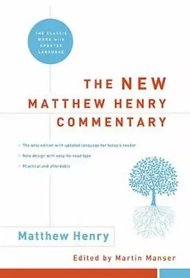 The New Matthew Henry Commentary: The C- Hardcover Matthew Henry 9780310253990 • $29.07