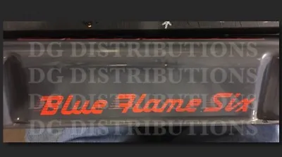 $7.49 • Buy 1949-1952 Chevy Blue Flame Six Valve Cover Decal Fleetline Bel Air 210 Coupe
