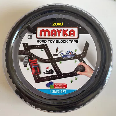 £8.46 • Buy Zuru Mayka Terminal Block Tape Rubber Street 1,2 M Flexible Black For LEGO Etc