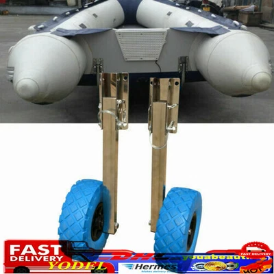 £69.05 • Buy Boat Transom Launching Wheels For Yacht Inflatable Boat Kayak MAX Load 150kg