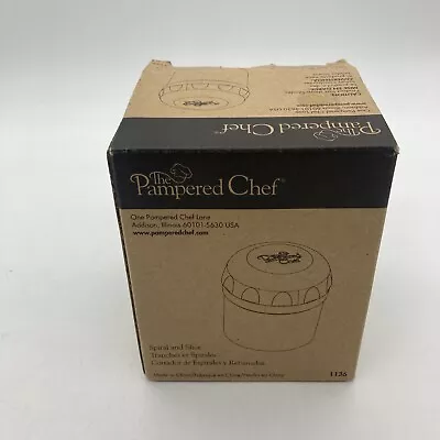 Pampered Chef Spiral And Slice With Manual #1136 – In The Box • $15.05