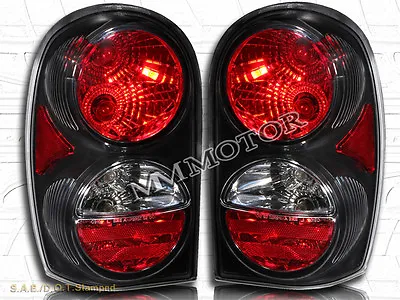 Fits For 02-07 Jeep Liberty Altezza Tail Lights Jdm Black 03 • $89.99