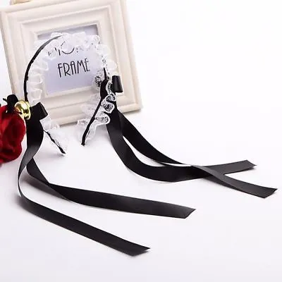 Halloween Girls Headband With Bowknot Small Bell Lolita Maid Hair Hoop Cosplay • $10.99