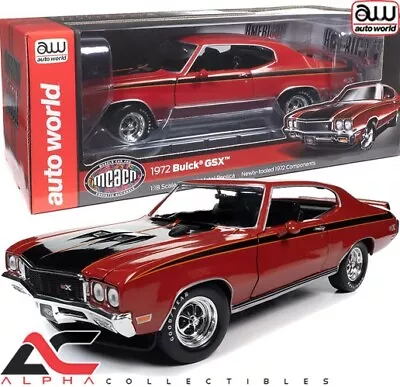 Autoworld Amm1301 1:18 1972 Buick Gsx (mcacn) Fire Red • $99.99