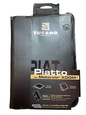 Mororola Tablet Case Xoom Stand Eco Leather Black Italy Portfolio  Piatto Tucano • $7.85