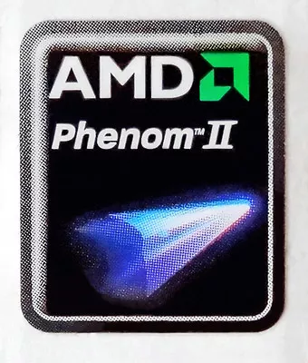 AMD Phenom II Sticker 18 X 21.5mm Case Badge Logo Label USA Seller • $2.99