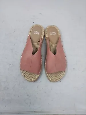 Eileen Fisher Pink Blush Milly Espadrille Flat Slip On Sandal Size US 7 WOMENS • £84.54