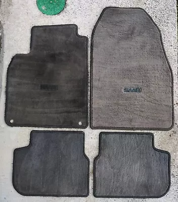 2003-2011 Saab 9-3 Floor Mat Set 4 Mats Sedan Convertible Black / Gray Oem  • $45.95