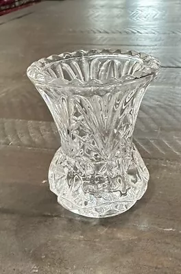 Vintage Clear Glass Toothpick Holder • $2.99