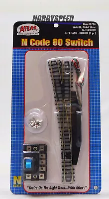 ATLAS N SCALE CODE 80 #6 REMOTE SWITCH LEFT HAND W/ CONTROL BOX ATL2704 NEW • $24.84