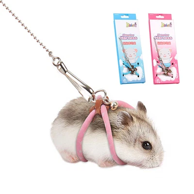 £5.39 • Buy Small Animal Harness And Lead Ferret Hamster Squirrel Rat Guinea Pig Adjustable 
