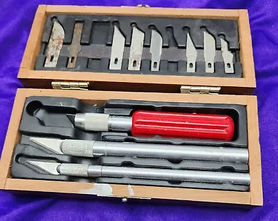 X- ACTO Knife Set11pcs In Wooden Box • $24.97