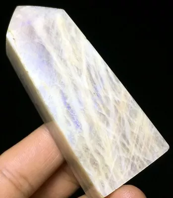 100G  Rare Color White Moonstone Quartz Crystal Healing Reiki Stone B658 • $0.01