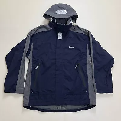 $50 • Buy GILL Coast Sport Jacket Sailing Waterproof Coat Men's Size Medium M Blue / Gray