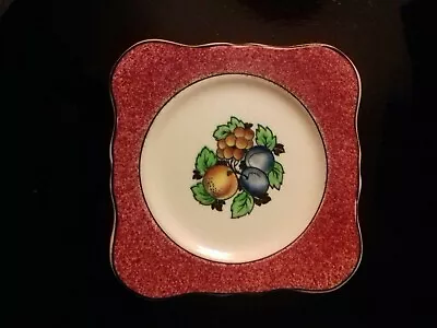 £4.50 • Buy Solian Ware Soho Pottery Corbridge Side Plate.14.5cm Square. Bright Fruit Design