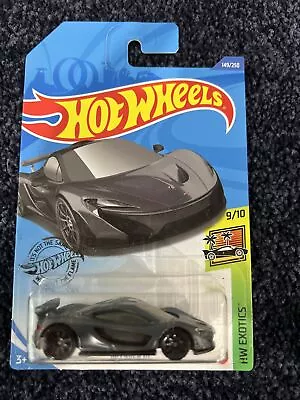 Hot Wheels 2020 McLaren P1 Dark Grey #149 HW Exotics 9/10 New Long Card • $10.53