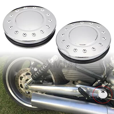 $24.98 • Buy Chrome CNC Swingarm Pivot Bolt Cover For Harley V-Rod Muscle VRSCF VRSCAW 06-17