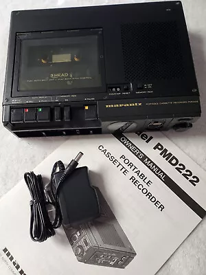 Very Clean Rebuilt Marantz PMD222 Full & 1/2 Speed Cassette Recorder • $550