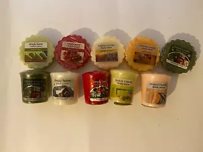 Ten Yankee Candle (old Logo) Simply Home Samplers/Votives And Tarts/Melts (SH1) • £0.99