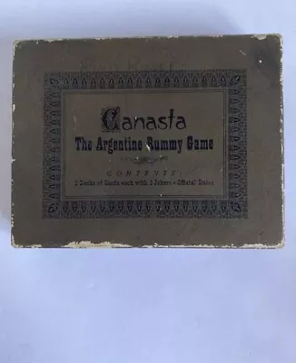 VTG Canasta Cards And Rules Argentine Rummy Game Party Fun Collectible • $9.99