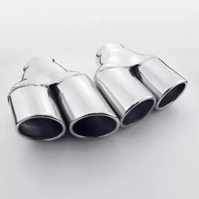 Exhaust Tips For Mercedes SL 500 R230 Model Year 2004 2.75  In Quad 3  Out Slant • $219.96