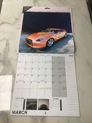 2024 Calendar Fast Speed Car Month To View Amazing Beautiful Car • £3.98
