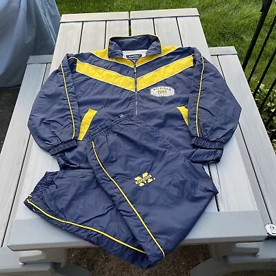 VTG 90s Michigan Wolverines Windbreaker Jacket WITH PANTS Size XL Track Suit • $85