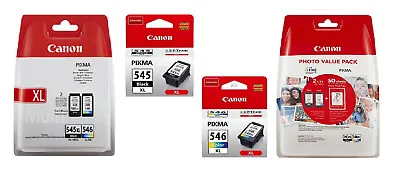 Genuine Canon PG545XL CL546XL Ink Cartridges PIXMA MG2450 Printer • £79.99