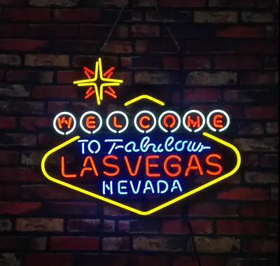 $225.99 • Buy Las Vegas Decor Artwork Vintage Gift Custom Pub Neon Sign Light Beer Store