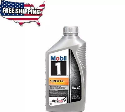 Mobil 1 Supercar Advanced Full Synthetic Motor Oil 0W-40 6-pack Of 1 Quarts.... • $56.72