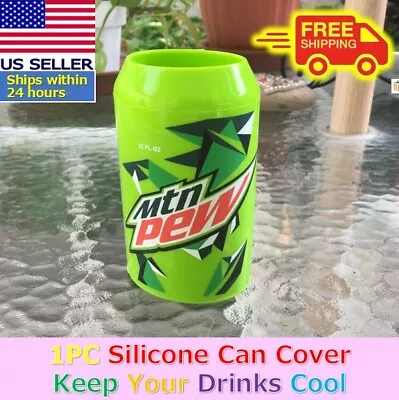 1 Pc Beer Can Cover Silicone Sleeve Hide A Beer Mtn Dew 12oz 355mL • $7.80