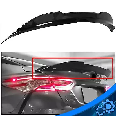 For Toyota Camry 18-24 Glossy Black Duckbill V Style Rear Trunk Lid Spoiler Wing • $50.99