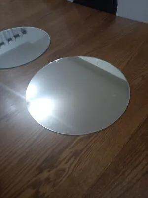 Wedding Party Round Mirror Charger Table Centrepiece Plates Circle • £8