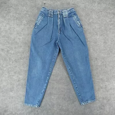 Vintage Gitano Jeans Women 10 Short High Rise Tapered Mom Pleated Trouser 80s 90 • $20.22