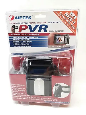 Aiptek PVR Digital Camcorder MP3 MPEG-4 Media Player Camera Video NEW SEALED • $43
