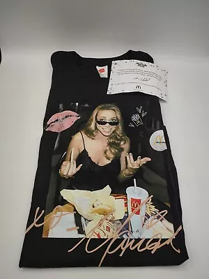 McDonalds Mariah Carey Menu T-Shirt - Large - Collectible W/ Certificate *New* • $24.95