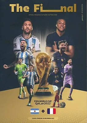 £89.99 • Buy WORLD CUP FINAL 2022 Argentina V France Limited Edition Official Match Programme