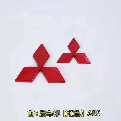 For Mitsubishi Eclipse Cross Red Front Rear Logo Emblem Badge Cover 2018-2022 • $28.99