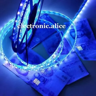 DC12V 3528 5050 UV Ultraviolet Purple Waterproof 60led/m Strip Lamp Black Light • £1.19