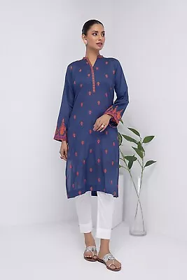 Lakhany 01 Piece Ready To Wear Dyed Embroidered Shirt - LG-ZH-0064 • £32.49