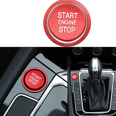 $11.22 • Buy R-Line Style Red Aluminum Engine Start Button Cover Cap For VW